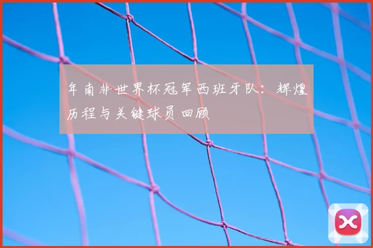年南非世界杯冠军西班牙队:辉煌历程与关键球员回顾